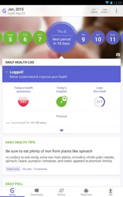 Glow - Period Tracker android App screenshot 10